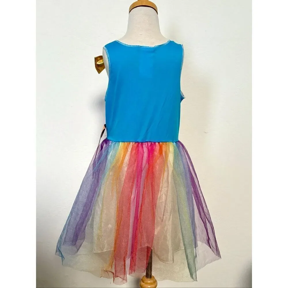 NEW Hyde & Eek Boutique Girls 4T/5T Rainbow Fairy Unicorn Costume